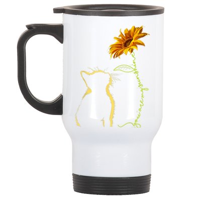 Cat T, You Are My Sunshine , Cute Cat Stainless Steel Travel Mug