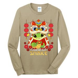 Celebrate The Year Of The Snake 2025 Chinese New Year Tall Long Sleeve T-Shirt