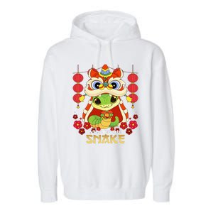 Celebrate The Year Of The Snake 2025 Chinese New Year Garment-Dyed Fleece Hoodie