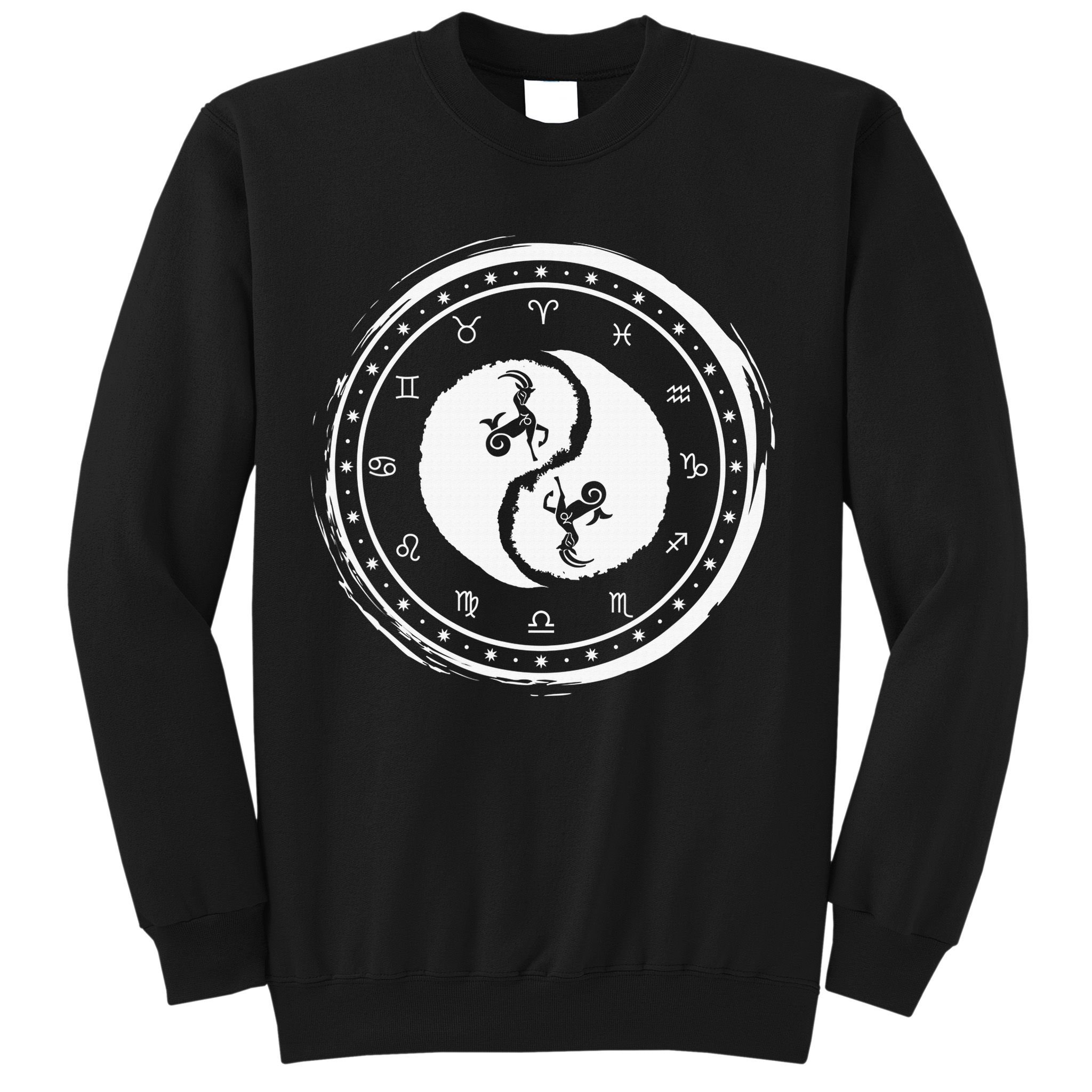 Capricorn Tenth Zodiac Sign Yin Yang Funny Sweatshirt