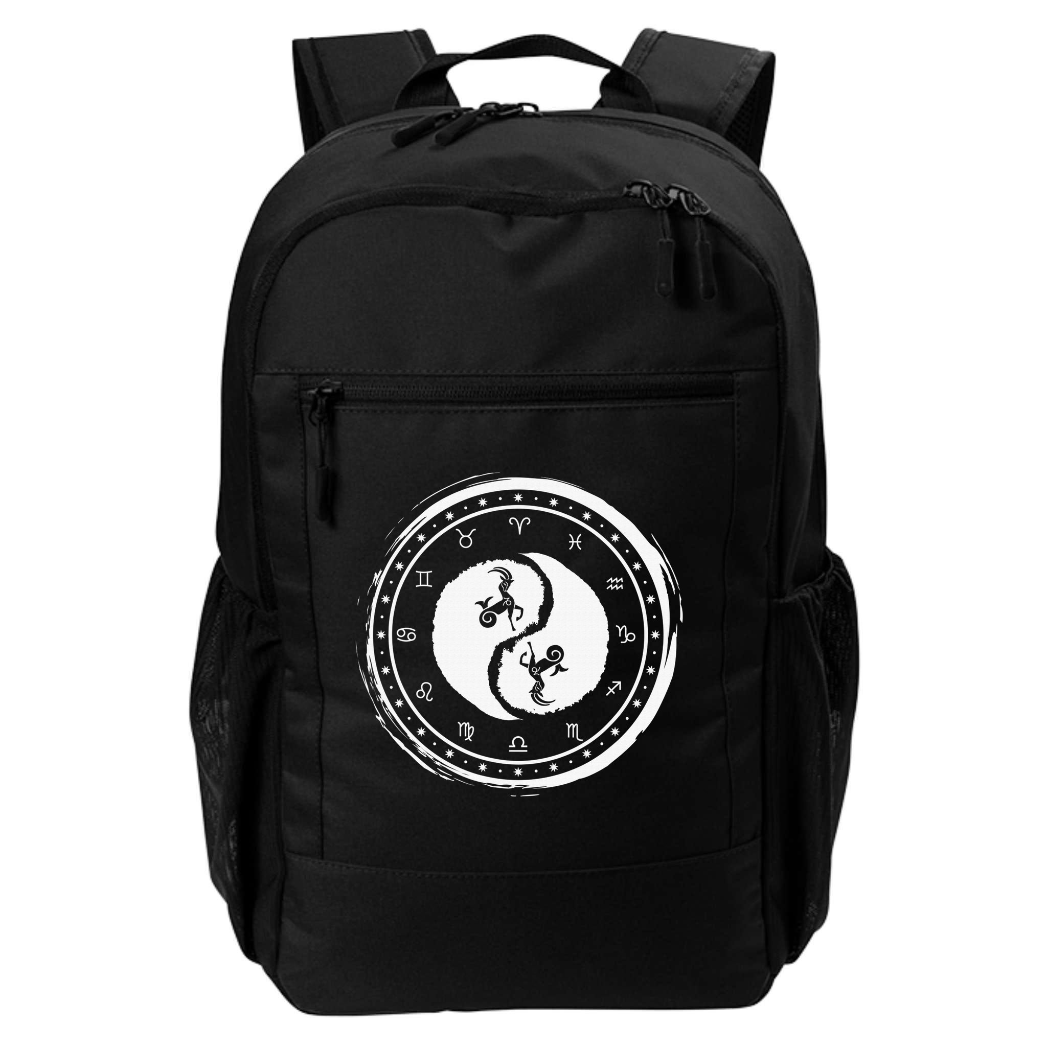 Capricorn Tenth Zodiac Sign Yin Yang Funny Backpack