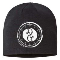 Capricorn Tenth Zodiac Sign Yin Yang Funny Sustainable Beanie