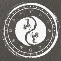 Capricorn Tenth Zodiac Sign Yin Yang Funny Cotton Canvas Backpack