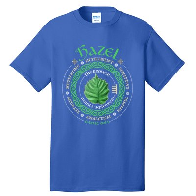 Celtic Tree Zodiac Druid Ogham Astrology Hazel Gift Tall T-Shirt