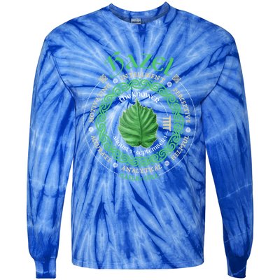 Celtic Tree Zodiac Druid Ogham Astrology Hazel Gift Tie-Dye Long Sleeve Shirt