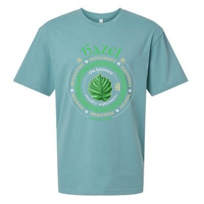 Celtic Tree Zodiac Druid Ogham Astrology Hazel Gift Sueded Cloud Jersey T-Shirt