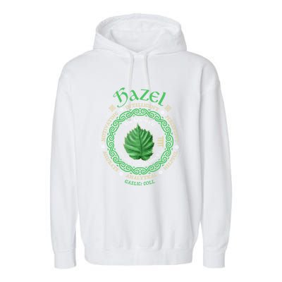 Celtic Tree Zodiac Druid Ogham Astrology Hazel Gift Garment-Dyed Fleece Hoodie