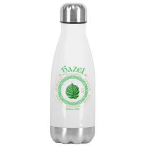 Celtic Tree Zodiac Druid Ogham Astrology Hazel Gift Stainless Steel Insulated Water Bottle