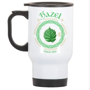 Celtic Tree Zodiac Druid Ogham Astrology Hazel Gift Stainless Steel Travel Mug