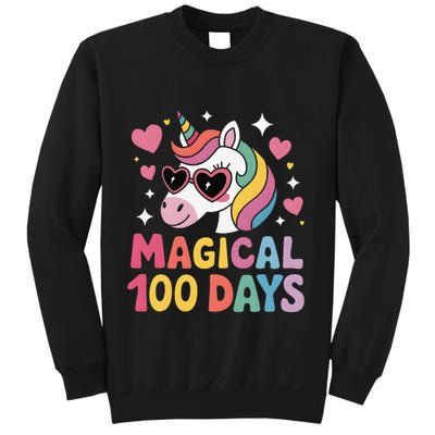 Colorful Unicorn 100 Days Milestone Celebration Gift Sweatshirt