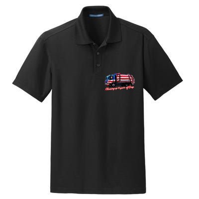 Cleaning Up 4 Year Of Crap Funny Trump Garbage America Flag Dry Zone Grid Polo