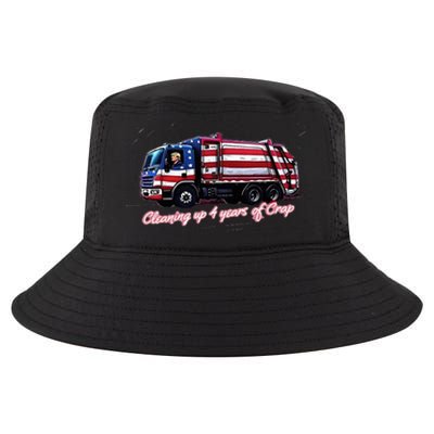 Cleaning Up 4 Years Of Crap Vote Trump 2024 Cool Comfort Performance Bucket Hat