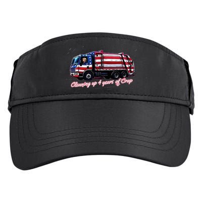 Cleaning Up 4 Years Of Crap Vote Trump 2024 Adult Drive Performance Visor