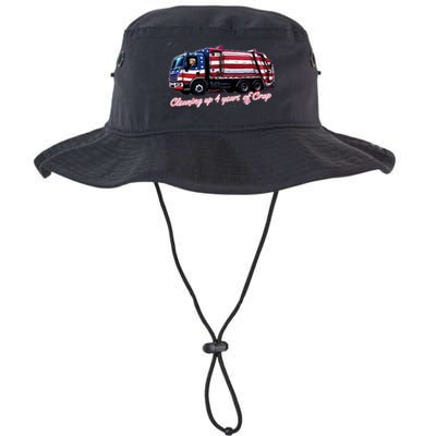 Cleaning Up 4 Years Of Crap Vote Trump 2024 Legacy Cool Fit Booney Bucket Hat