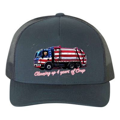 Cleaning Up 4 Years Of Crap Vote Trump 2024 Yupoong Adult 5-Panel Trucker Hat