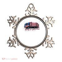 Cleaning Up 4 Years Of Crap Vote Trump 2025 Election Garbage Metallic Star Ornament