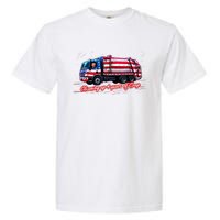 Cleaning Up 4 Year Of Crap Funny Trump Garbage America Flag Garment-Dyed Heavyweight T-Shirt