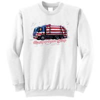 Cleaning Up 4 Years Of Crap Vote Trump 2024 Election Garbage Sweatshirt