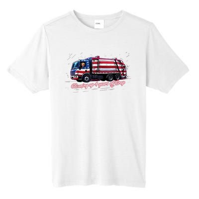 Cleaning Up 4 Years Of Crap Vote Trump 2024 Election Garbage Tall Fusion ChromaSoft Performance T-Shirt