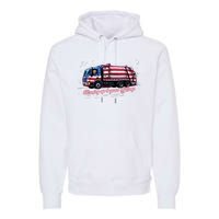 Cleaning Up 4 Years Of Crap Vote Trump 2024 Election Garbage Premium Hoodie