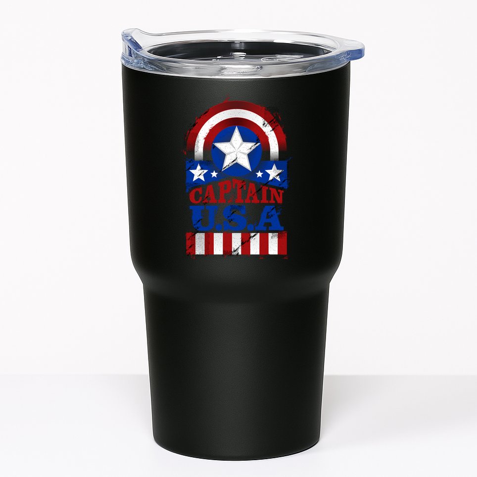 Captain USA American Flag Tumbler