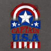 Captain USA American Flag Cotton Canvas Backpack