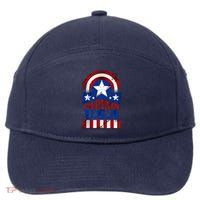 Captain USA American Flag 7-Panel Snapback Hat