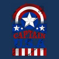 Captain USA American Flag Baby Bodysuit