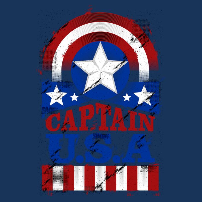 Captain USA American Flag Baby Bodysuit