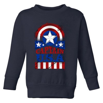 Captain USA American Flag Toddler Sweatshirt