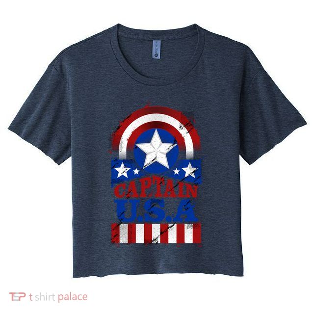 Captain USA American Flag Crop Top
