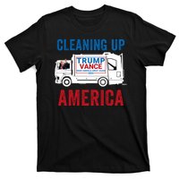 Cleaning Up America Maga Garbage Truck Trump 2024 T-Shirt