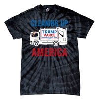 Cleaning Up America Maga Garbage Truck Trump 2024 Tie-Dye T-Shirt