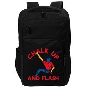 Chalk Up And Flash Boulderer Boulder Bouldering Impact Tech Backpack