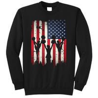 Cheerleaders USA American Flag 4th Of July Cheerleading Sweatshirt