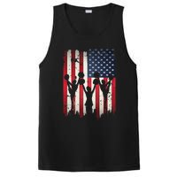 Cheerleaders USA American Flag 4th Of July Cheerleading PosiCharge Competitor Tank