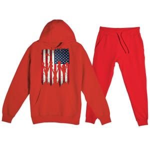 Cheerleaders USA American Flag 4th Of July Cheerleading Premium Hooded Sweatsuit Set