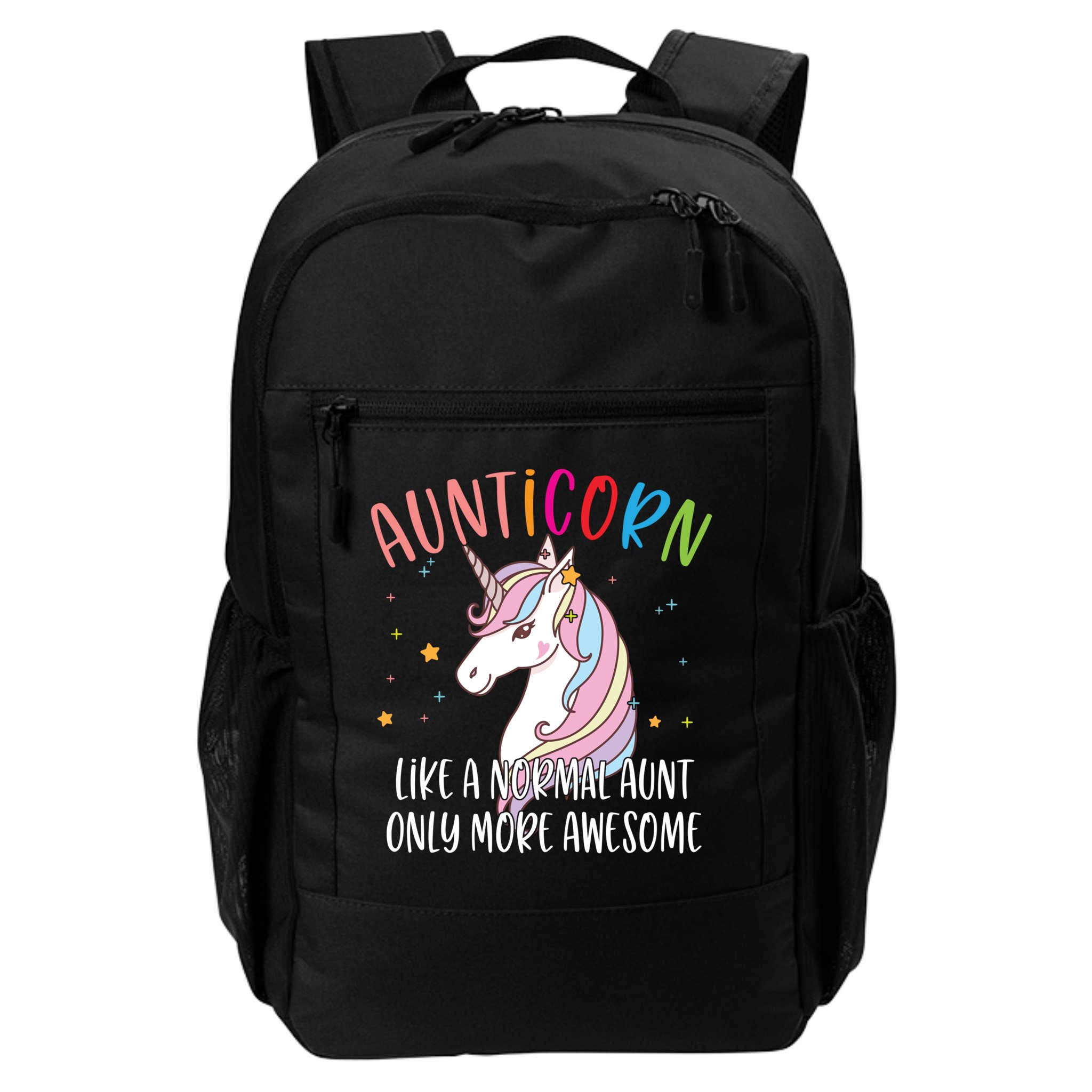 Cute Unicorn Aunticorn Like A Normal Aunt Only More Awesome Meaningful Gift Backpack