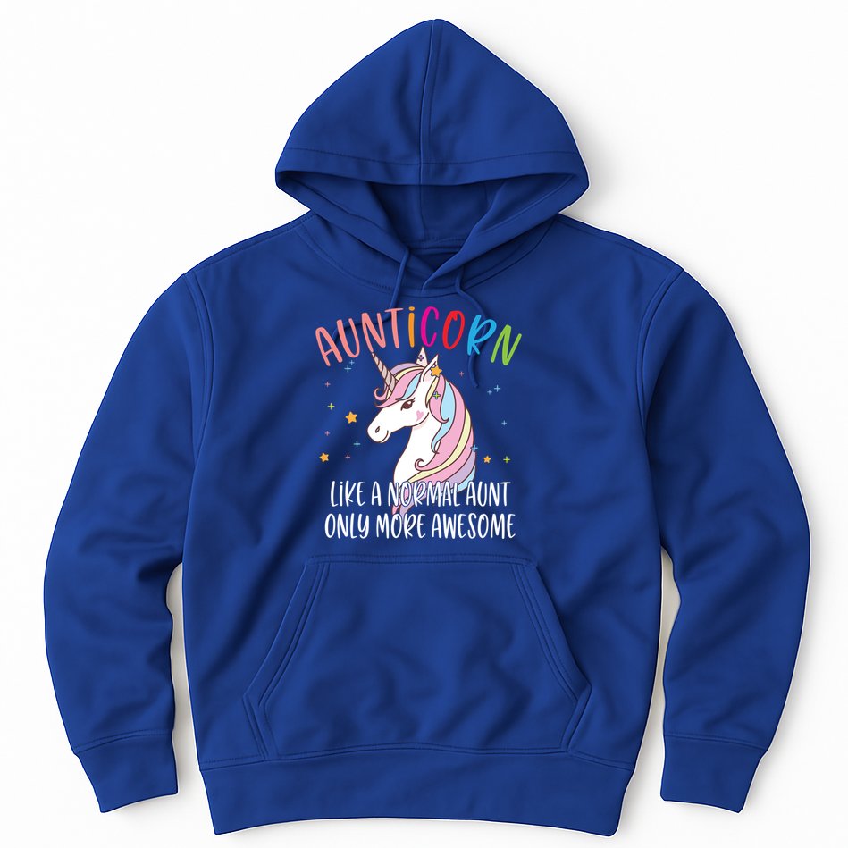 Cute Unicorn Aunticorn Like A Normal Aunt Only More Awesome Meaningful Gift Hoodie