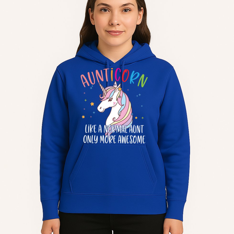 Cute Unicorn Aunticorn Like A Normal Aunt Only More Awesome Meaningful Gift Hoodie
