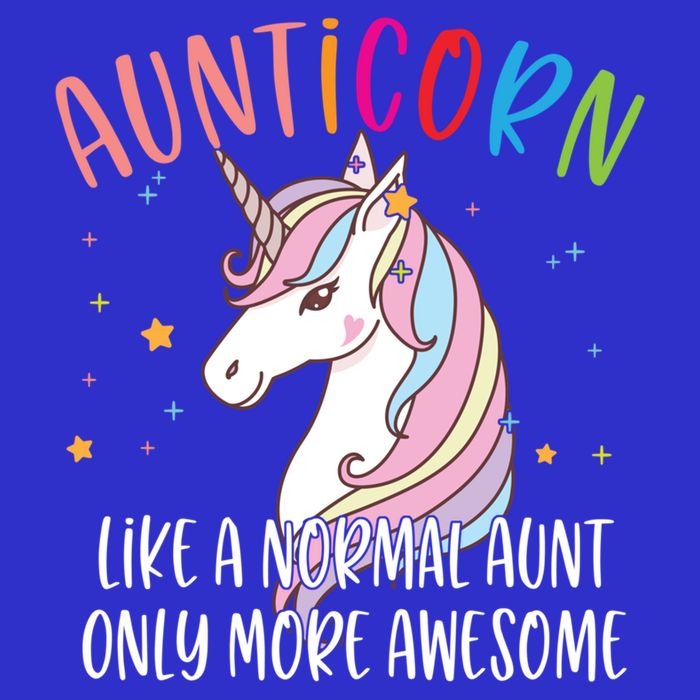 Cute Unicorn Aunticorn Like A Normal Aunt Only More Awesome Meaningful Gift Hoodie