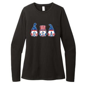 Cute USA American Gnomes Womens CVC Long Sleeve Shirt