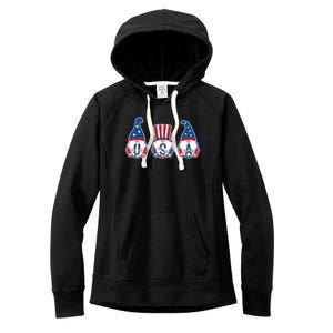 Cute USA American Gnomes Women's Fleece Hoodie