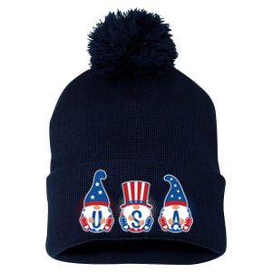 Cute USA American Gnomes Pom Pom 12in Knit Beanie