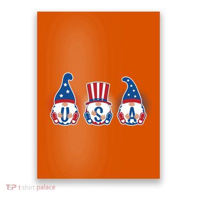 Cute USA American Gnomes Poster