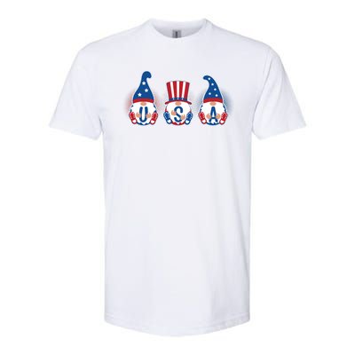 Cute USA American Gnomes Softstyle® CVC T-Shirt