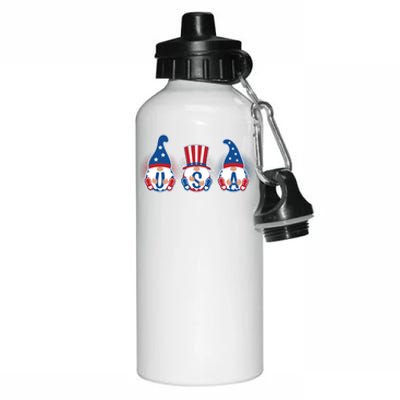 Cute USA American Gnomes Aluminum Water Bottle 