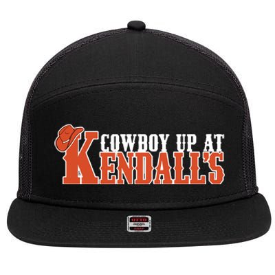 Cowboy Up At KendallS 7 Panel Mesh Trucker Snapback Hat