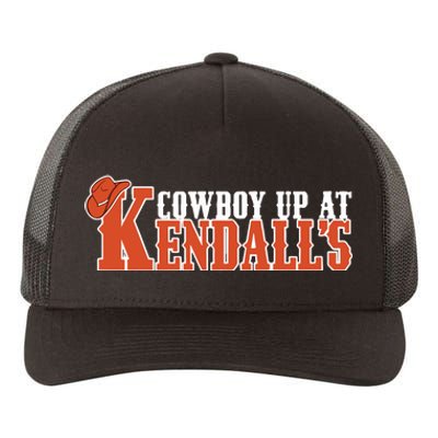 Cowboy Up At KendallS Yupoong Adult 5-Panel Trucker Hat