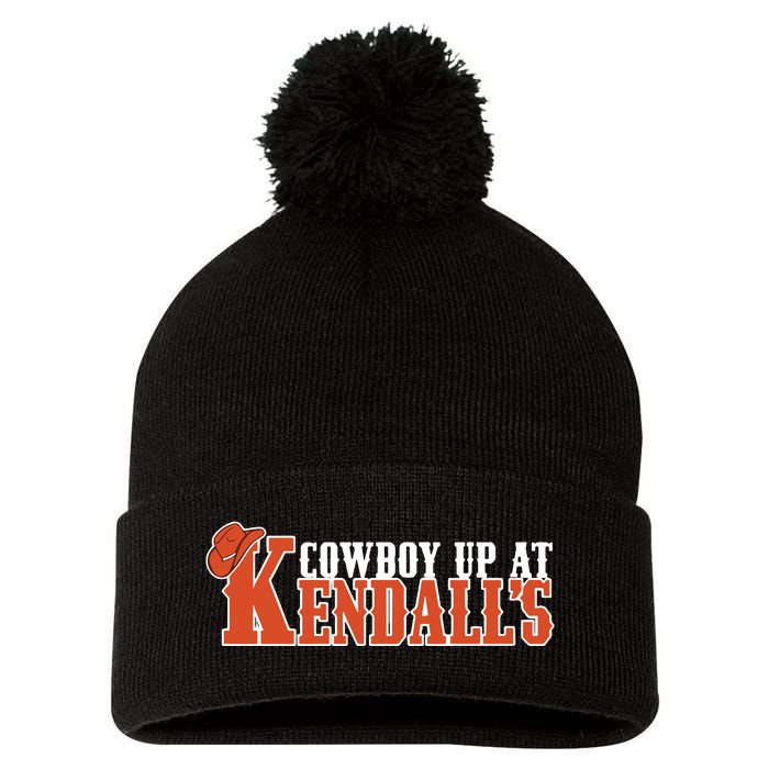 Cowboy Up At KendallS Pom Pom 12in Knit Beanie